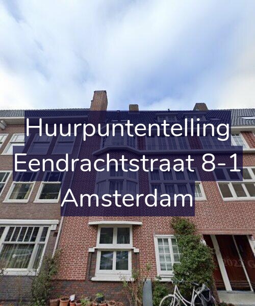 Foto gevel Huurpuntentelling voor Eendrachtstraat 8-1, Amsterdam