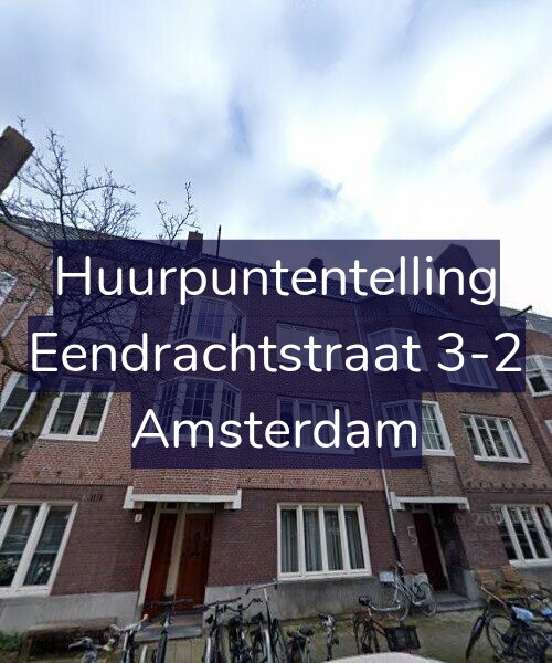 Foto gevel Huurpuntentelling voor Eendrachtstraat 3-2, Amsterdam