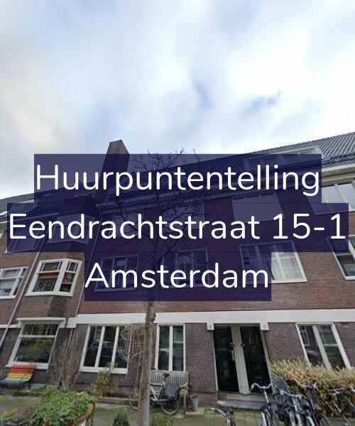 Foto gevel Huurpuntentelling voor Eendrachtstraat 15-1, Amsterdam