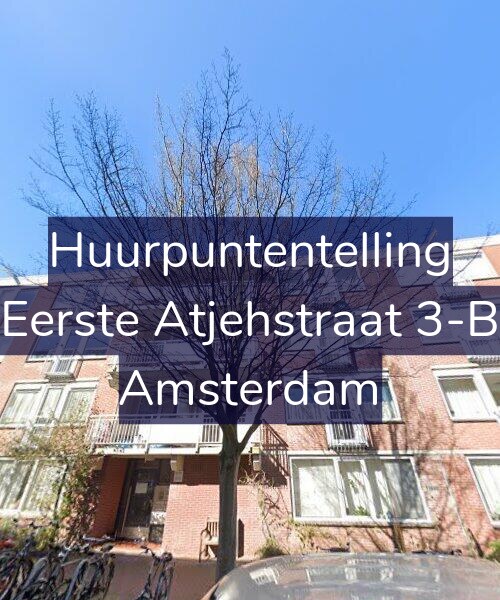 Foto gevel Huurpuntentelling voor Eerste Atjehstraat 3-B, Amsterdam