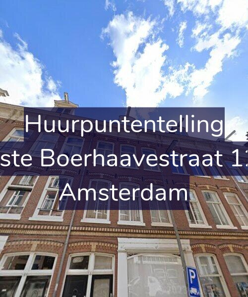 Foto gevel Huurpuntentelling voor Eerste Boerhaavestraat 12-2, Amsterdam