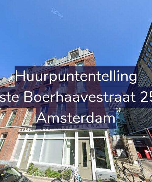 Foto gevel Huurpuntentelling voor Eerste Boerhaavestraat 25-G, Amsterdam