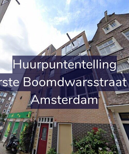 Foto gevel Huurpuntentelling voor Eerste Boomdwarsstraat 48, Amsterdam