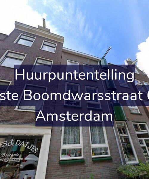 Foto gevel Huurpuntentelling voor Eerste Boomdwarsstraat 6-B, Amsterdam