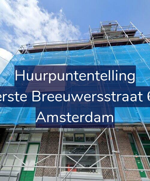 Foto gevel Huurpuntentelling voor Eerste Breeuwersstraat 60, Amsterdam