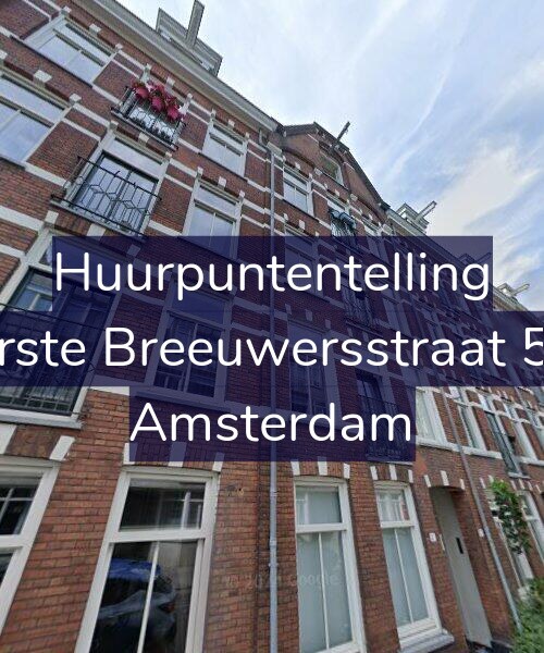 Foto gevel Huurpuntentelling voor Eerste Breeuwersstraat 5-4, Amsterdam
