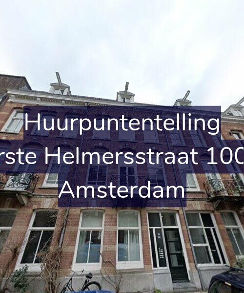 Foto gevel Huurpuntentelling voor Eerste Helmersstraat 100-C, Amsterdam