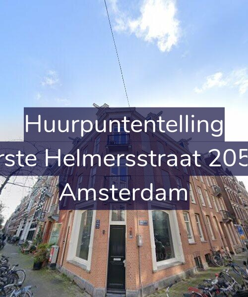 Foto gevel Huurpuntentelling voor Eerste Helmersstraat 205-A, Amsterdam