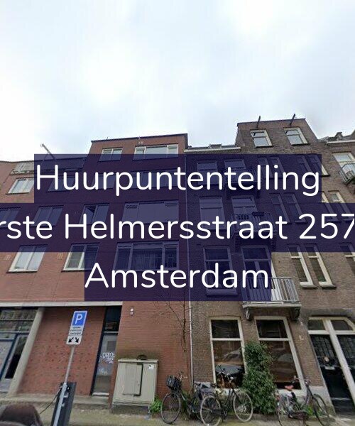 Foto gevel Huurpuntentelling voor Eerste Helmersstraat 257-G, Amsterdam