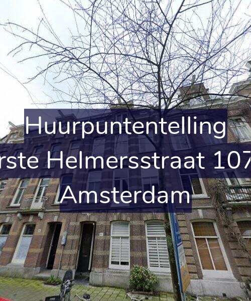 Foto gevel Huurpuntentelling voor Eerste Helmersstraat 107-2, Amsterdam