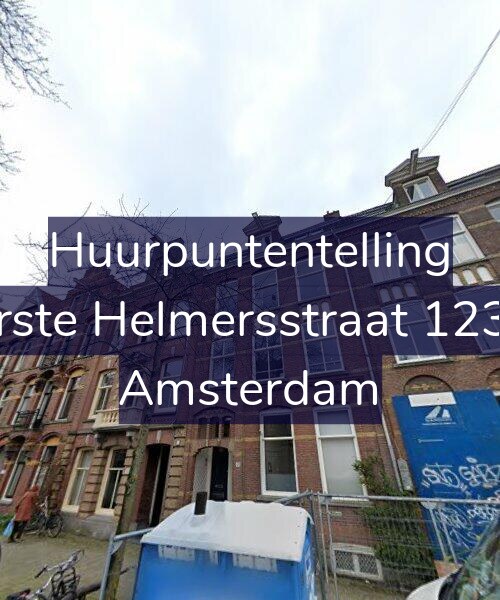 Foto gevel Huurpuntentelling voor Eerste Helmersstraat 123-1, Amsterdam