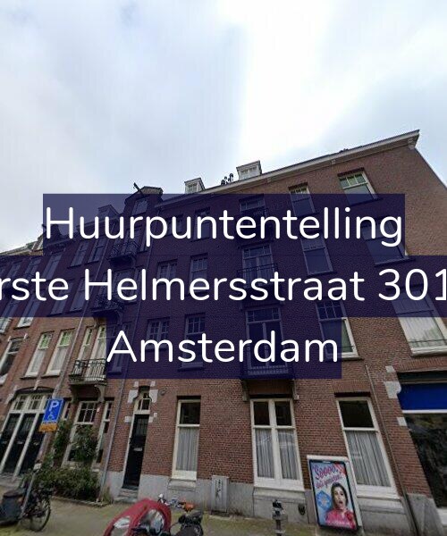 Foto gevel Huurpuntentelling voor Eerste Helmersstraat 301-2, Amsterdam