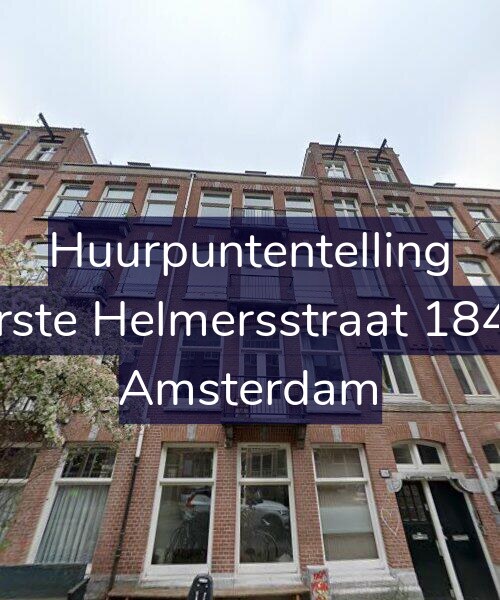 Foto gevel Huurpuntentelling voor Eerste Helmersstraat 184-3, Amsterdam