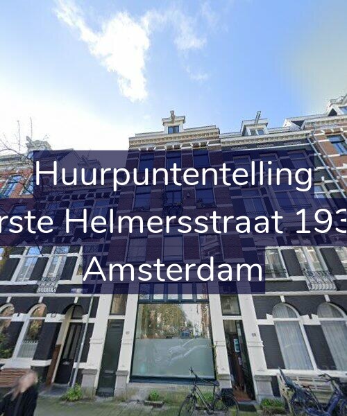 Foto gevel Huurpuntentelling voor Eerste Helmersstraat 193-1, Amsterdam