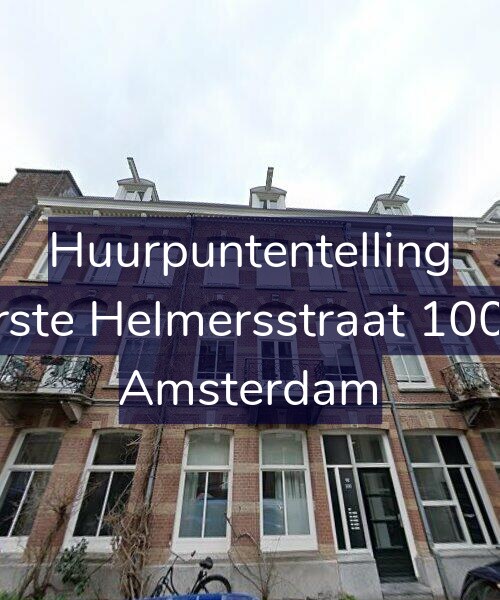 Foto gevel Huurpuntentelling voor Eerste Helmersstraat 100-A, Amsterdam