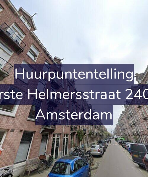 Foto gevel Huurpuntentelling voor Eerste Helmersstraat 240-2, Amsterdam
