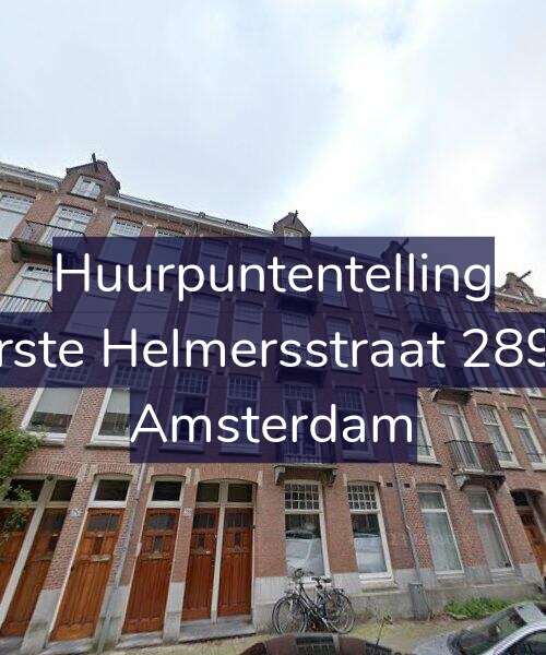 Foto gevel Huurpuntentelling voor Eerste Helmersstraat 289-1, Amsterdam