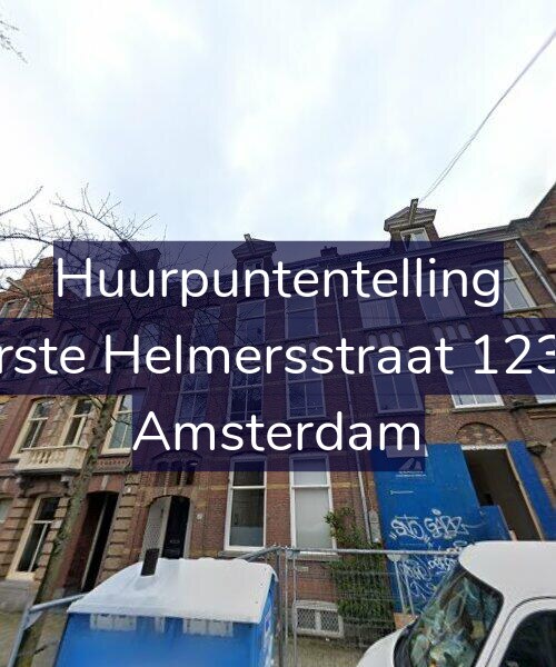 Foto gevel Huurpuntentelling voor Eerste Helmersstraat 123-3, Amsterdam