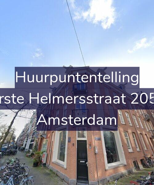 Foto gevel Huurpuntentelling voor Eerste Helmersstraat 205-F, Amsterdam