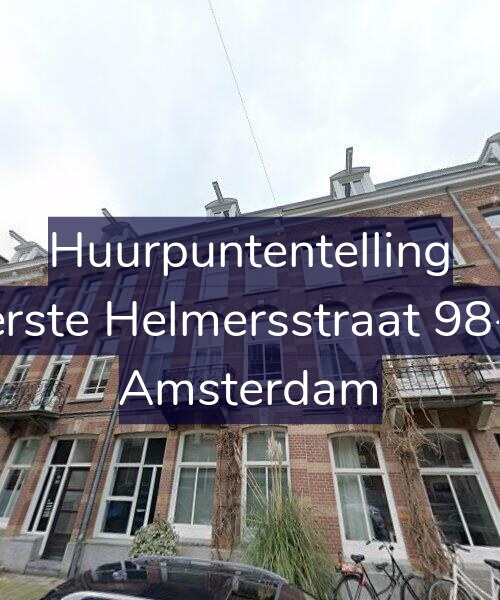 Foto gevel Huurpuntentelling voor Eerste Helmersstraat 98-A, Amsterdam