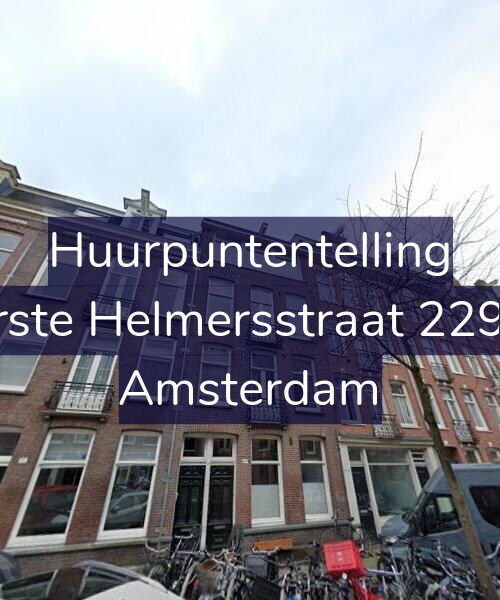 Foto gevel Huurpuntentelling voor Eerste Helmersstraat 229-H, Amsterdam