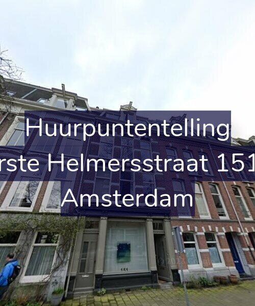 Foto gevel Huurpuntentelling voor Eerste Helmersstraat 151-2, Amsterdam