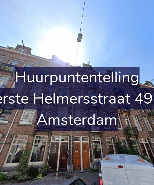 Foto gevel Huurpuntentelling voor Eerste Helmersstraat 49-1, Amsterdam
