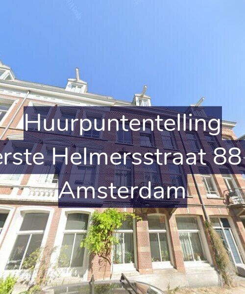 Foto gevel Huurpuntentelling voor Eerste Helmersstraat 88-B, Amsterdam