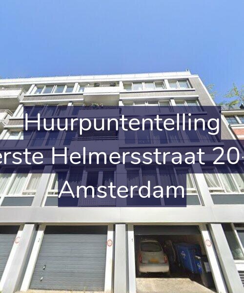 Foto gevel Huurpuntentelling voor Eerste Helmersstraat 20-A, Amsterdam