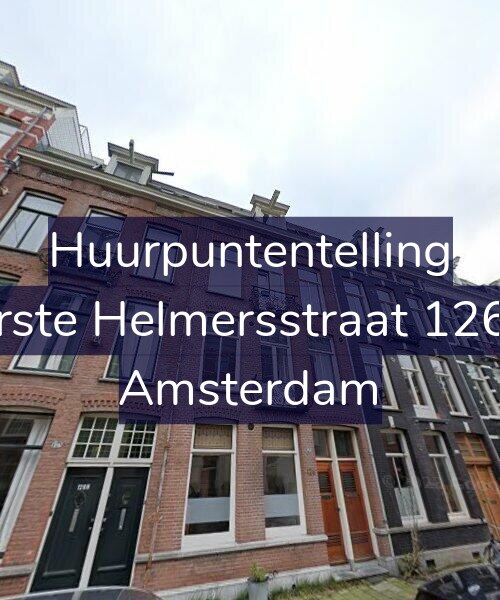 Foto gevel Huurpuntentelling voor Eerste Helmersstraat 126-1, Amsterdam