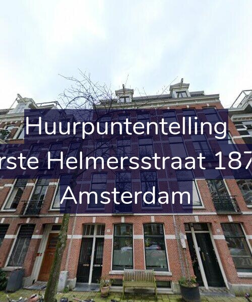 Foto gevel Huurpuntentelling voor Eerste Helmersstraat 187-2, Amsterdam