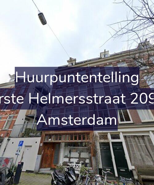 Foto gevel Huurpuntentelling voor Eerste Helmersstraat 209-1, Amsterdam
