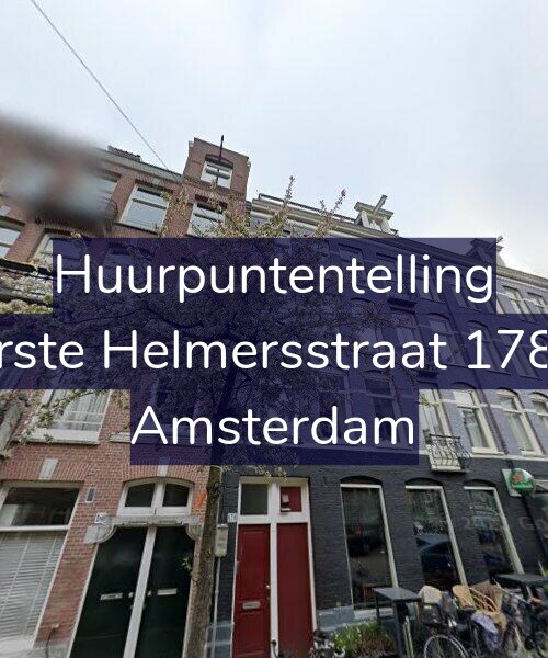 Foto gevel Huurpuntentelling voor Eerste Helmersstraat 178-2, Amsterdam