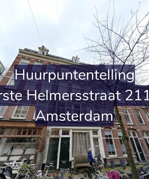 Foto gevel Huurpuntentelling voor Eerste Helmersstraat 211-A, Amsterdam