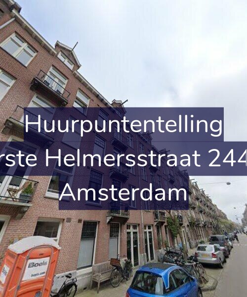 Foto gevel Huurpuntentelling voor Eerste Helmersstraat 244-B, Amsterdam