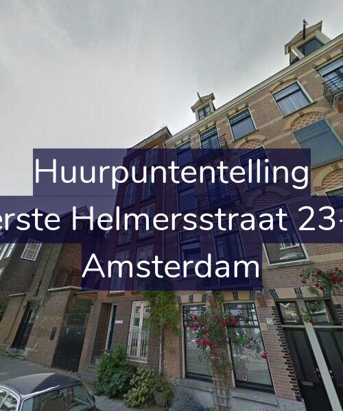 Foto gevel Huurpuntentelling voor Eerste Helmersstraat 23-D, Amsterdam