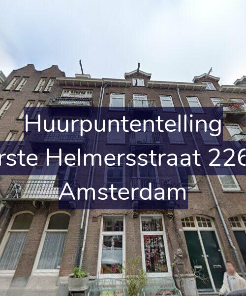 Foto gevel Huurpuntentelling voor Eerste Helmersstraat 226-1, Amsterdam