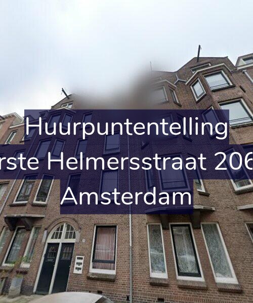 Foto gevel Huurpuntentelling voor Eerste Helmersstraat 206-3, Amsterdam