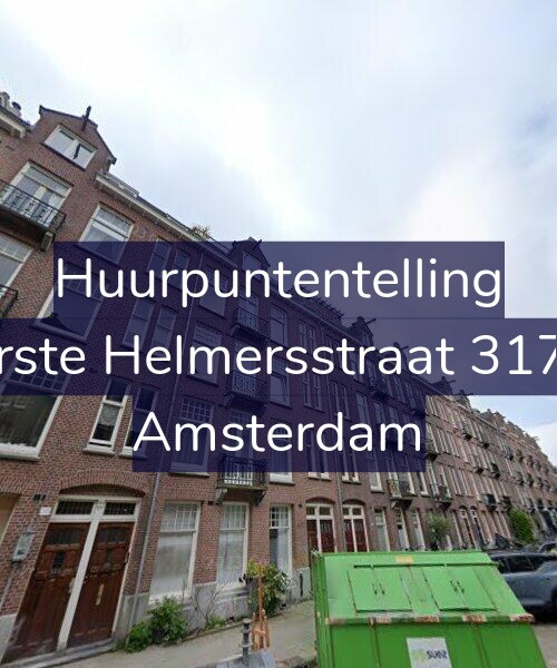 Foto gevel Huurpuntentelling voor Eerste Helmersstraat 317-1, Amsterdam