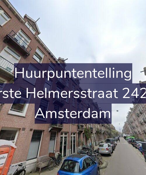 Foto gevel Huurpuntentelling voor Eerste Helmersstraat 242-H, Amsterdam