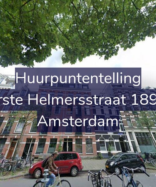 Foto gevel Huurpuntentelling voor Eerste Helmersstraat 189-H, Amsterdam