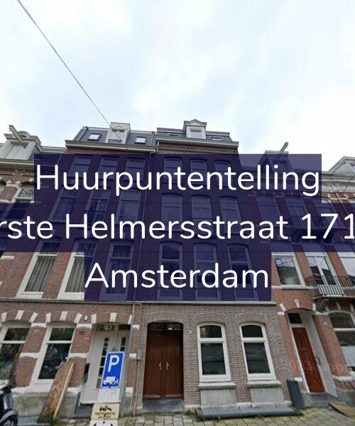 Foto gevel Huurpuntentelling voor Eerste Helmersstraat 171-B, Amsterdam