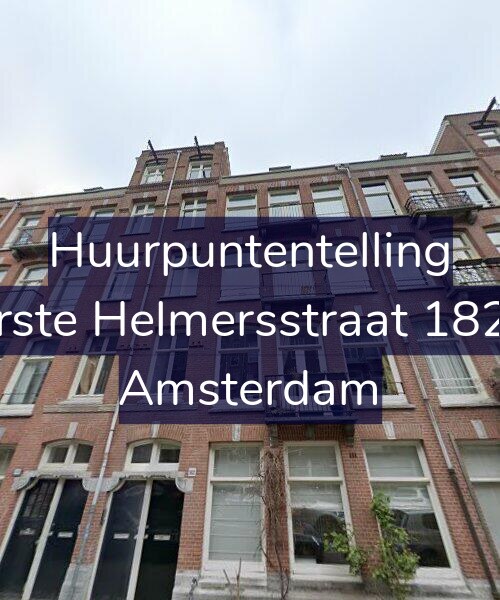 Foto gevel Huurpuntentelling voor Eerste Helmersstraat 182-2, Amsterdam