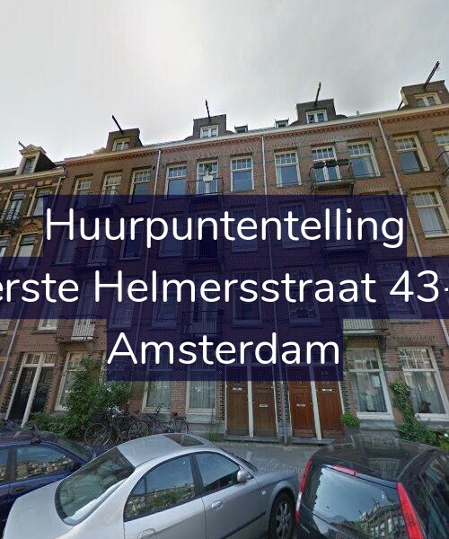 Foto gevel Huurpuntentelling voor Eerste Helmersstraat 43-H, Amsterdam