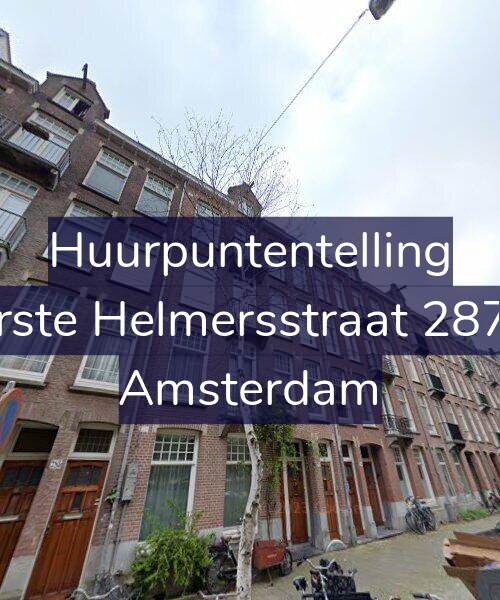 Foto gevel Huurpuntentelling voor Eerste Helmersstraat 287-2, Amsterdam