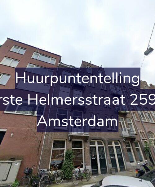 Foto gevel Huurpuntentelling voor Eerste Helmersstraat 259-H, Amsterdam