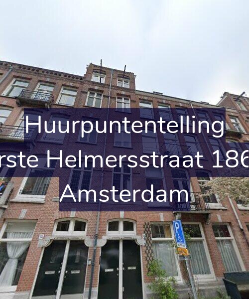 Foto gevel Huurpuntentelling voor Eerste Helmersstraat 186-3, Amsterdam