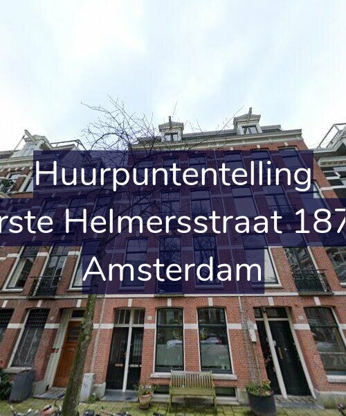 Foto gevel Huurpuntentelling voor Eerste Helmersstraat 187-3, Amsterdam