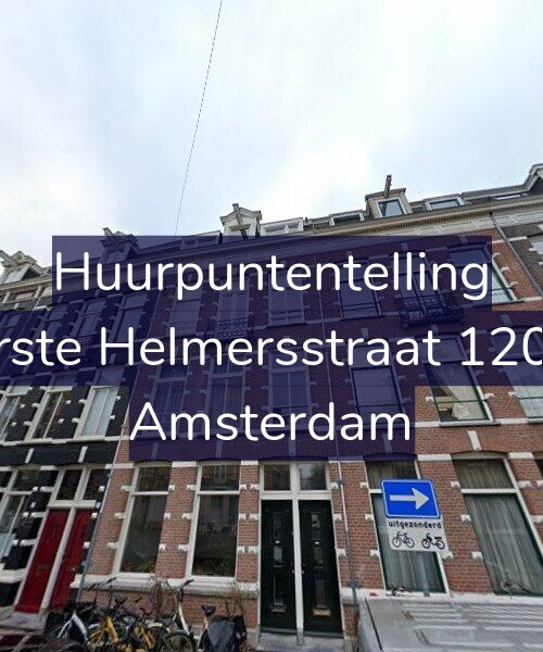 Foto gevel Huurpuntentelling voor Eerste Helmersstraat 120-B, Amsterdam