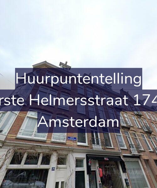 Foto gevel Huurpuntentelling voor Eerste Helmersstraat 174-2, Amsterdam